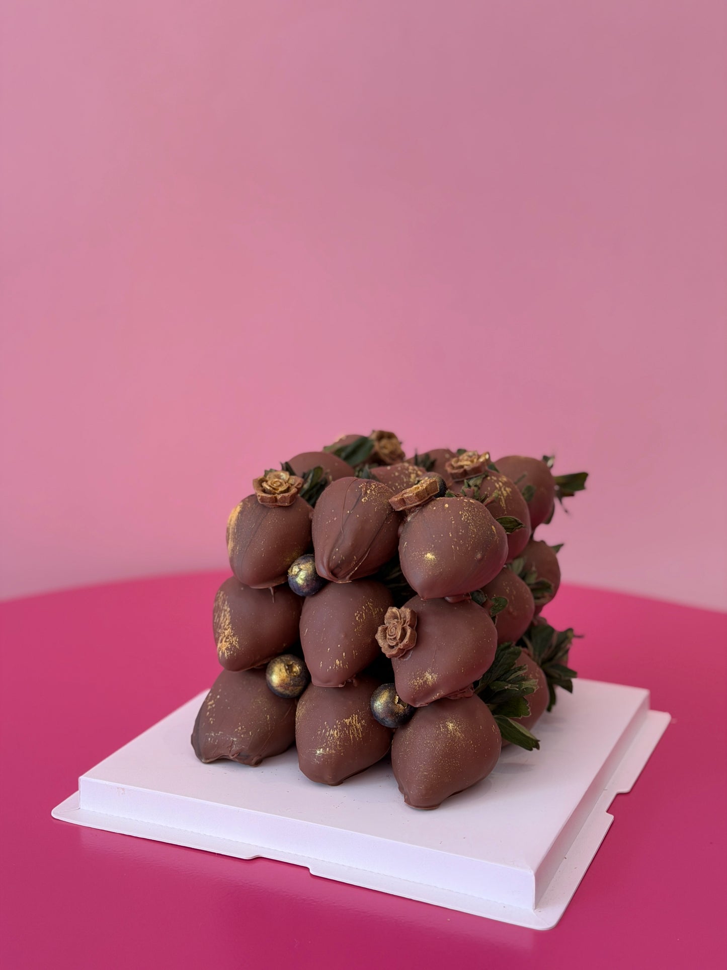 Chocolate covered strawberry Cube
