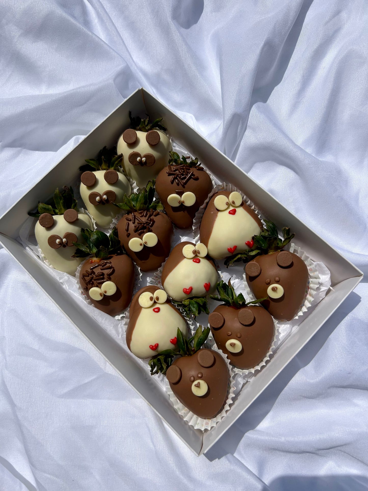 Cute Animal Chocolate-Covered Strawberries