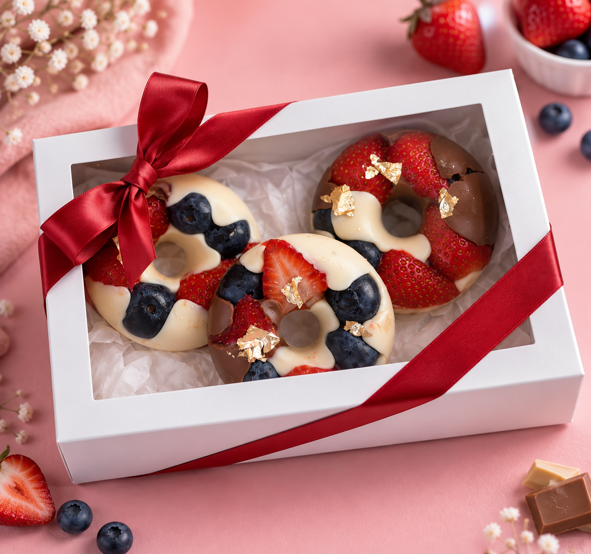 Chocolate Fruit Donut