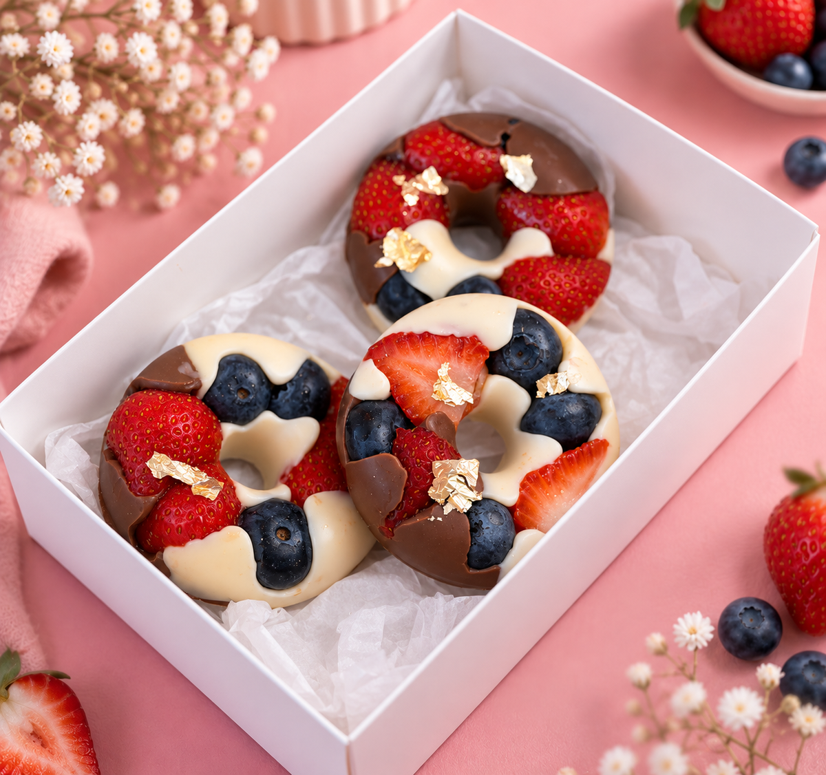 Chocolate Fruit Donut