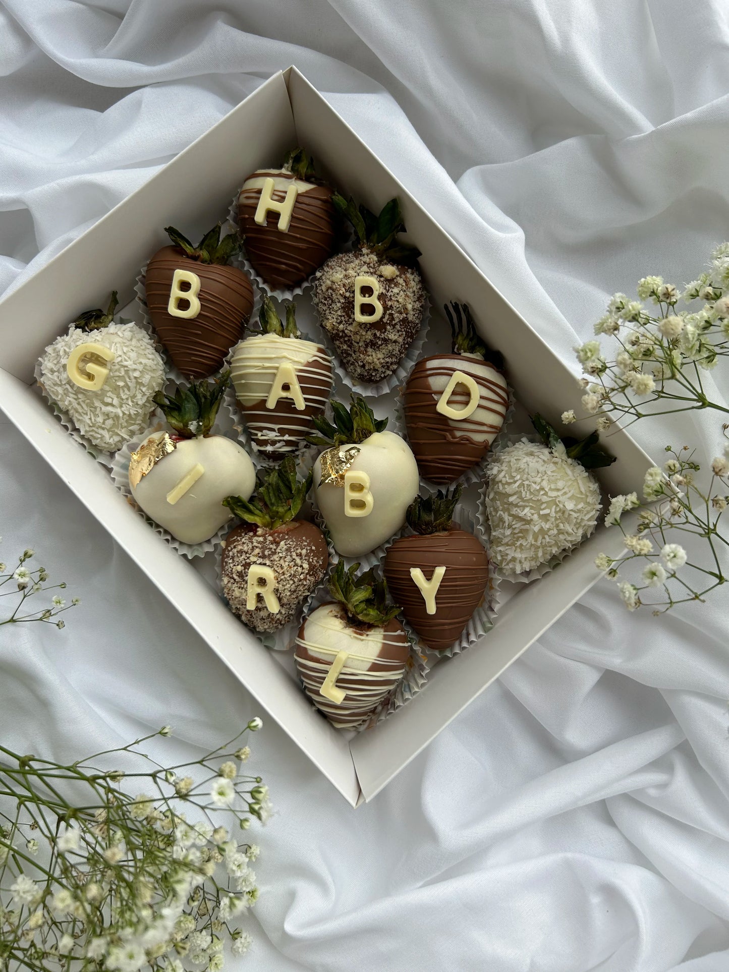 Birthday Chocolate Dipped Strawberries Dozen