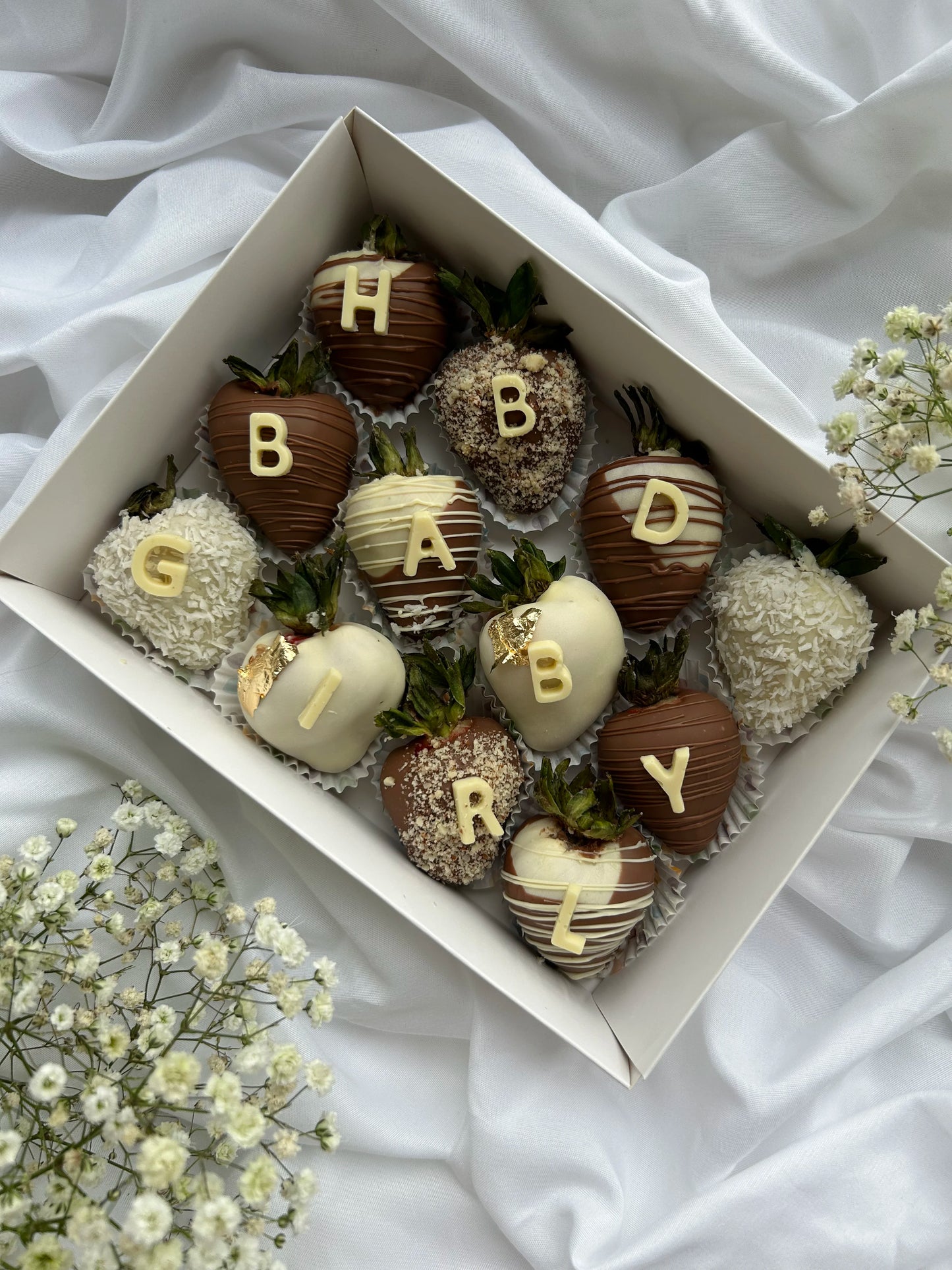 Birthday Chocolate Dipped Strawberries Dozen